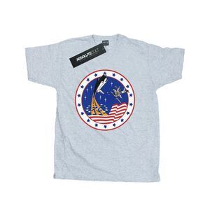 NASA Mens Classic Rocket 76 T-Shirt / Sports Grey